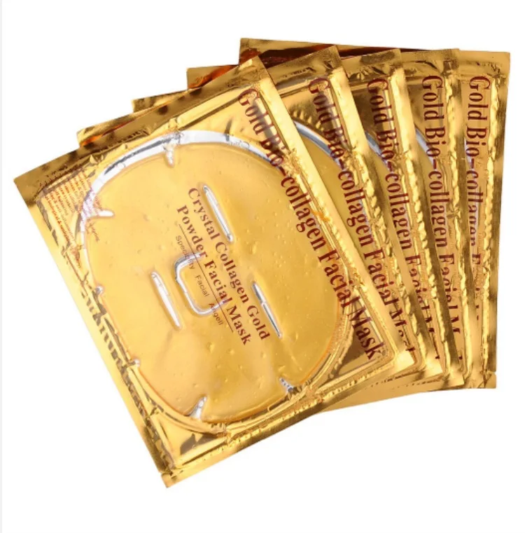 

Hot Skin Care Facial Mask Crystal Collagen Gold Face Mask for Moisturizing Firming, Colorful
