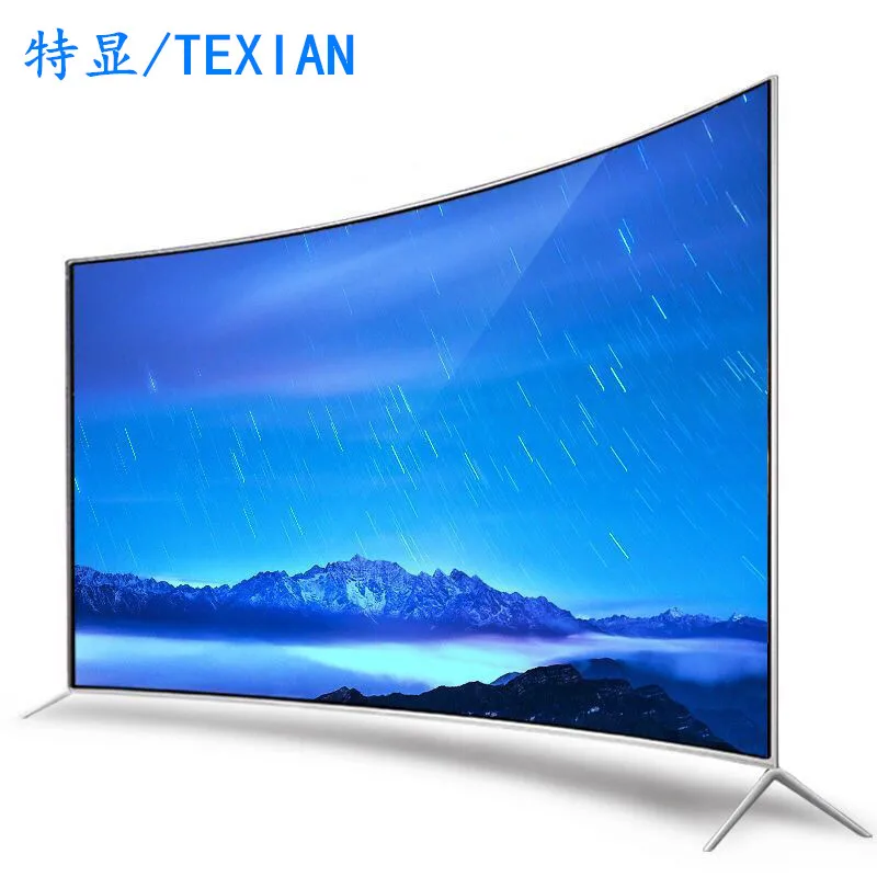 

Factory wholesale 65 Inch led curved smart tv android 4K ultra-thin televisions, Silver