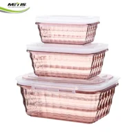 

FDA Assurance 3 Compartment Food Storage Box of plastic microwave safe packaged food containers