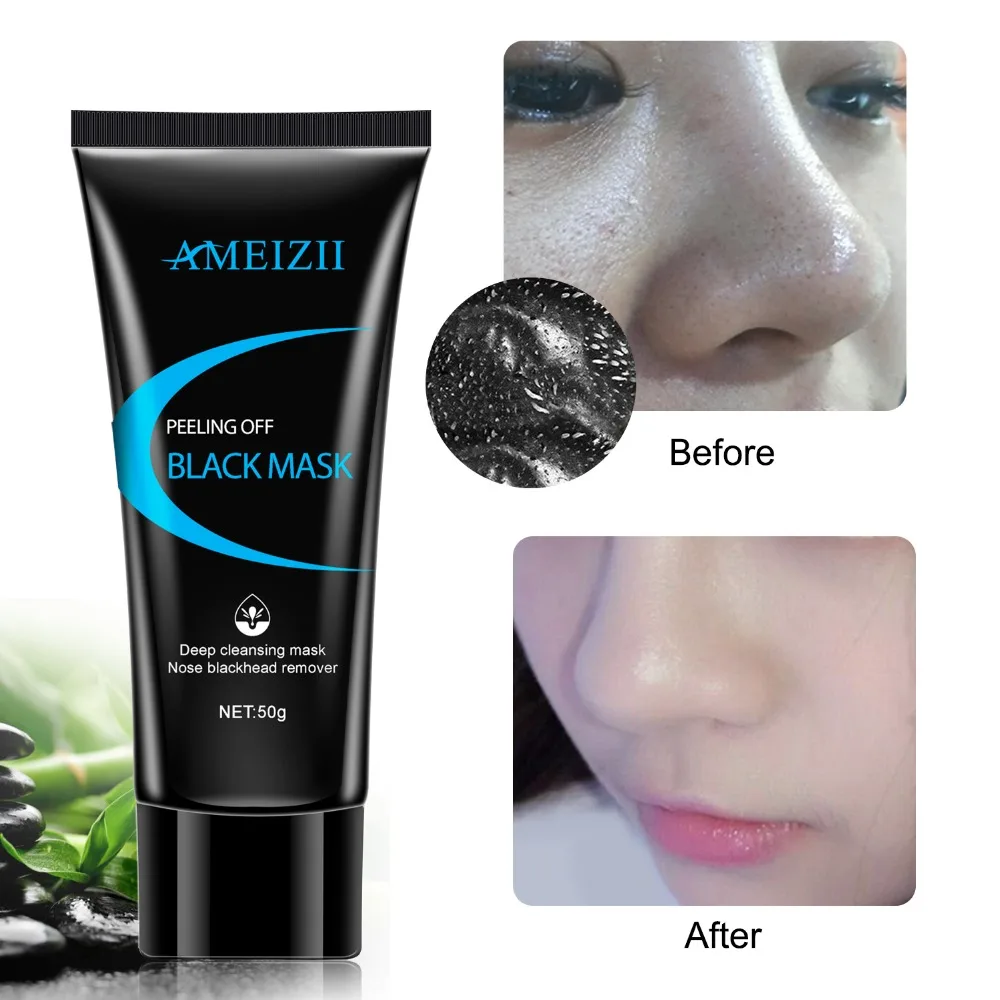 

AMEIZII Beauty And Personal Care Face Skin Masks Nose Blackhead Remover Deep Clean Peel Off Black Mask Acne Treatment