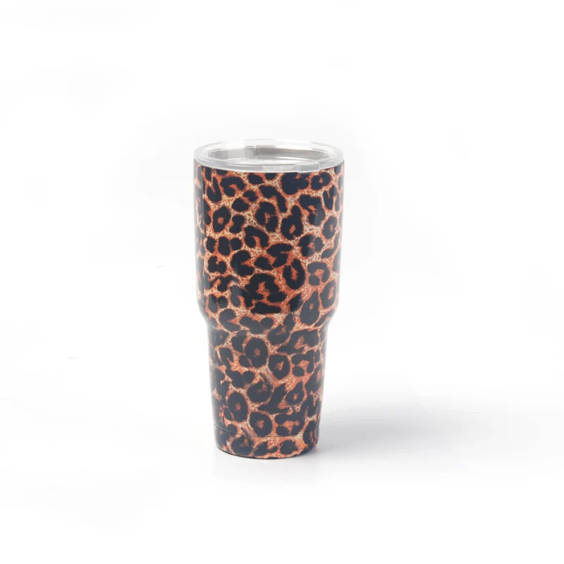 

Wholesale 30oz Leopard Tumblers 30oz Stainless Steel Cups 30oz Double Wall SS Tumblers Vacuum Cups DOM103330