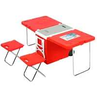 

28L Rolling insulation multifunctional table cooler box