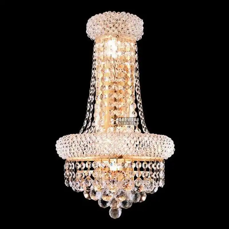 home decor wholesale indoor lighting crystal wall sconce for sale