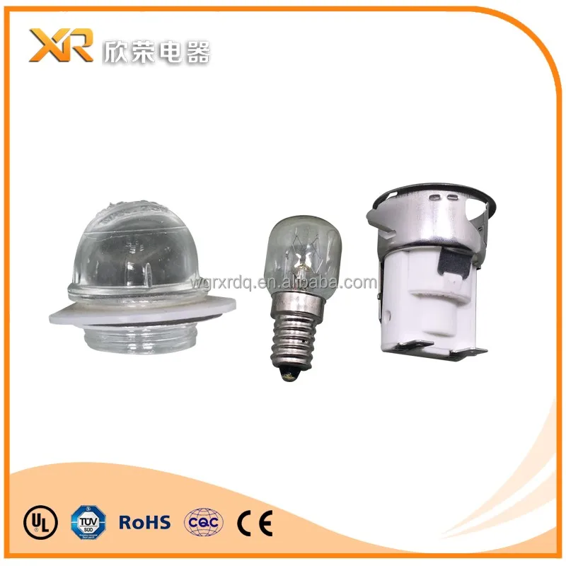 
X555-41 E14 T300 Oven lamp light bulbs steamer , high temperature resistance oven lamp holder 