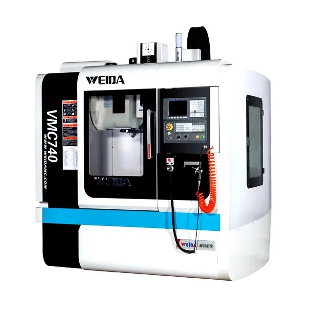 vmc740 weida taiwan spindle mini 3 axis cnc milling machine