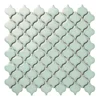 Mini moroccan lantern shape fancy arabesque mosaic kitchen wall solid green color ceramic tile
