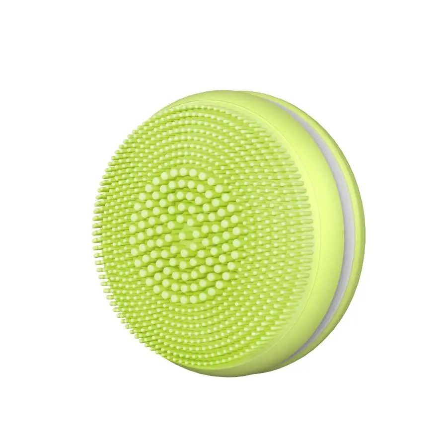 Electric Facial Cleansing Brush Silicone Vibration Mini Cleaner Deep Pore Round Cleaning Skin Massage face brush cleansing
