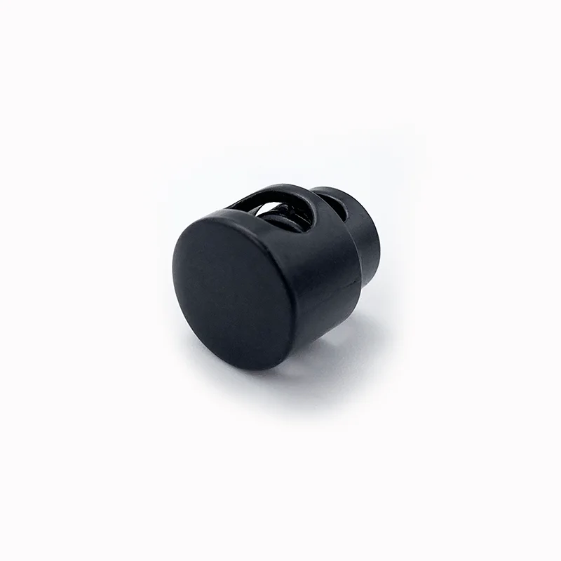 
Sale of matte black metal spring rope lock end stopper 