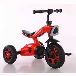 Image of China Wholesale Cheap Children Tricycle portable baby Trike stroller toy With Music And Light kids Metal Tricycle
