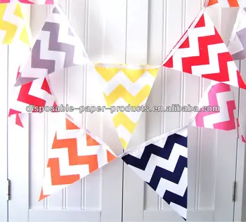 pink and grey bunting for nursery