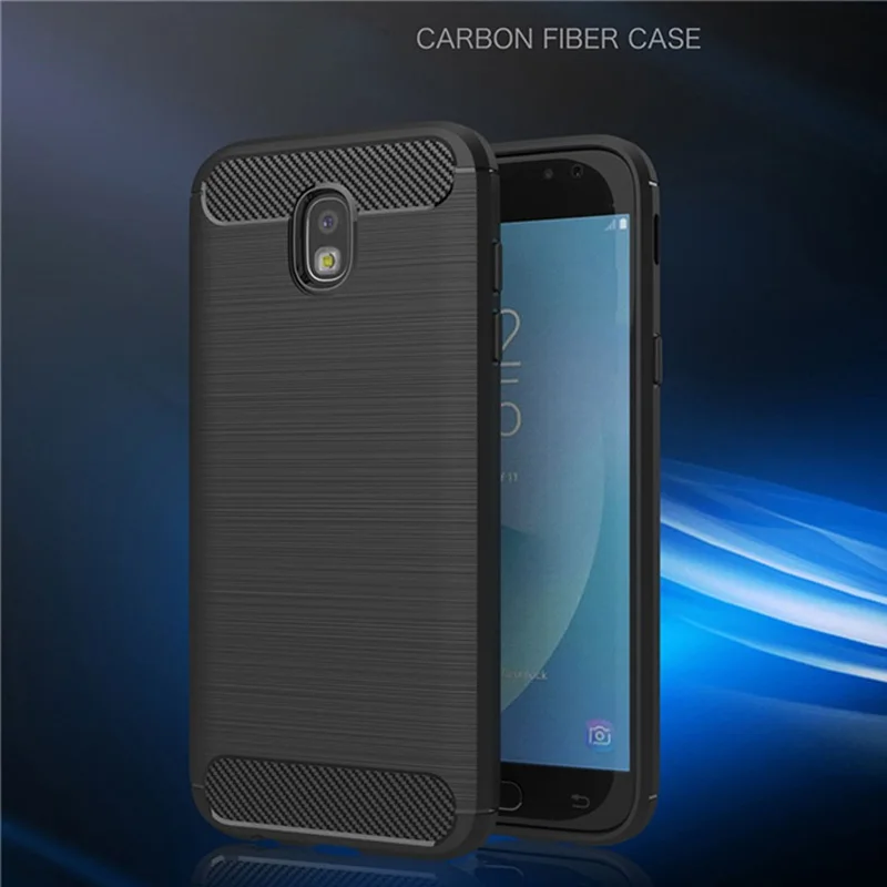2017 New Arrival Carbon Fiber Tpu case For Galaxy J3 2017 J330 European Version soft cover