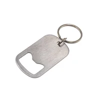 

High Quality Custom Blank Metal Bottle Opener Keychain Stainless Steel Bottle Opener