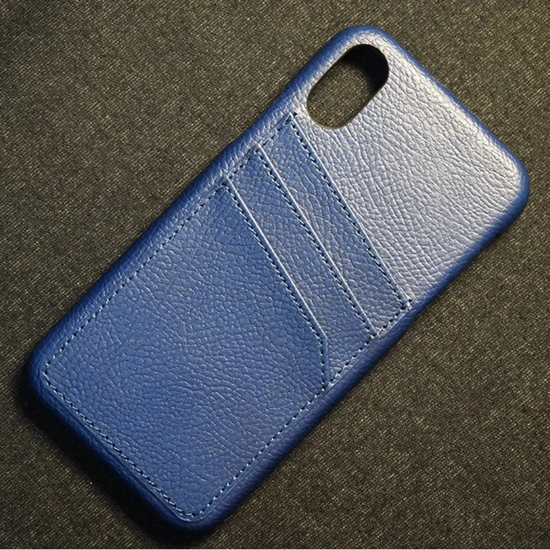 Card holster PU Leather phone case for iphone X Back Cover