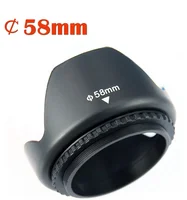 

High Quality Plastic Bayonet Flower Petal DSLR Camera Lens Hood 58mm