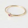 Hotsale gold coating simple stone ring designs single stone finger ring
