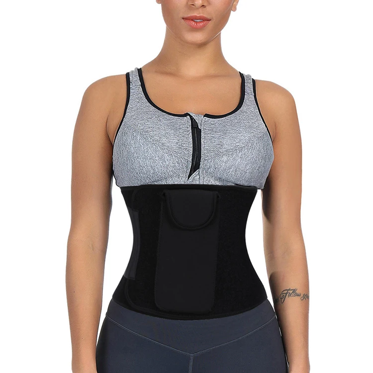

Custom Logo Running Sport Phone Pocket Women Waist Shaper Neoprene Waist Trimmer