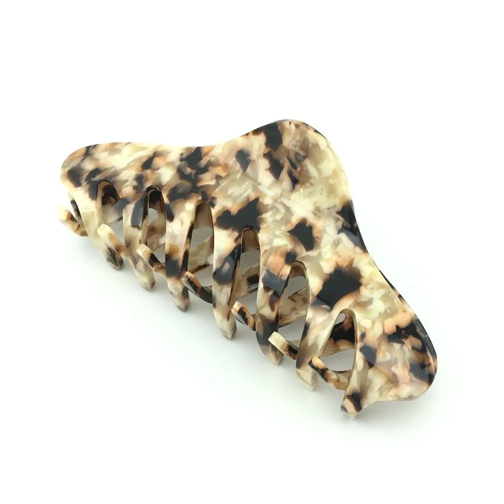 SINARRE Hair Claw Hair Clamp Barrettes Fashion Multipurpose Simpleness Daily Head for Women and Girl (Z01)(khaki)