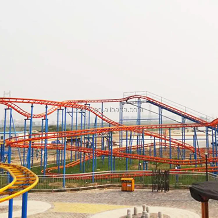 Popular amusement park rides Crazy Mouse big roller coaster rides for sale