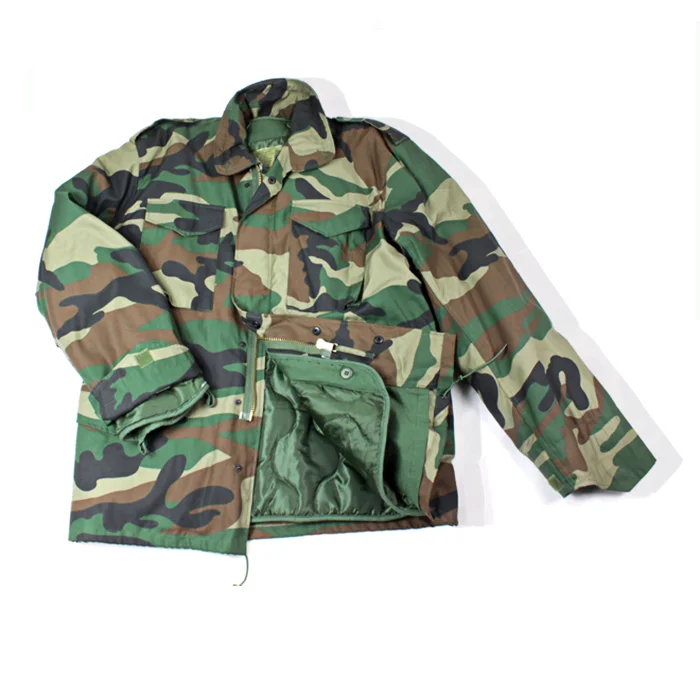 Wholesale Windproof Military Army Winter Woodland Camouflage M65 ...
