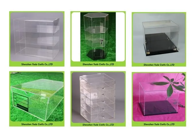 Cell Phone Accessories Display Case Countertop Acrylic 4 Layers