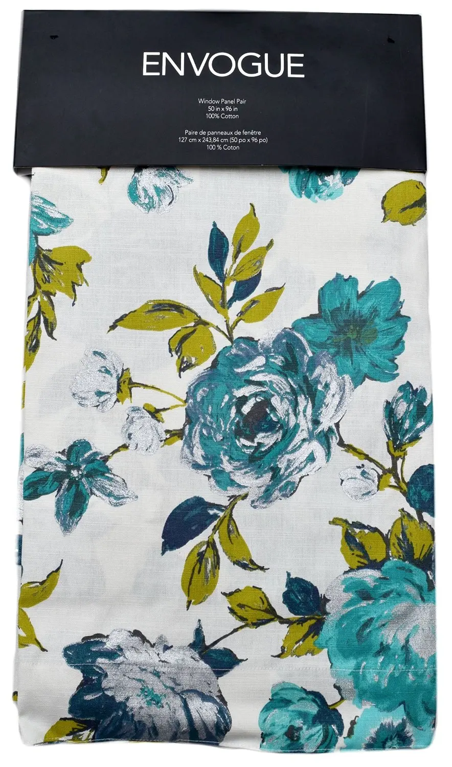 Buy Envogue Jaclyn Garden Flowers Pair Of Curtains 2 Window Panels