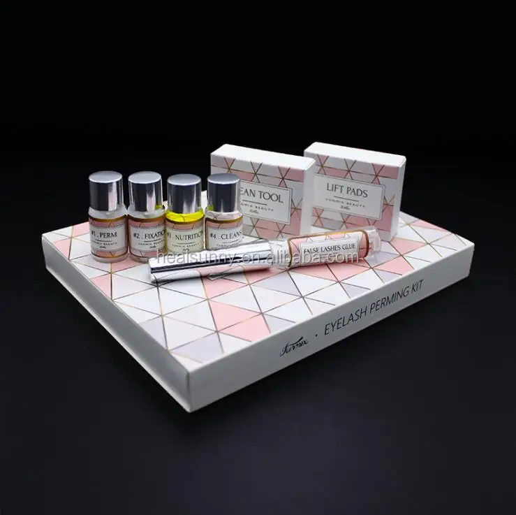 

Lash lift perming kit private label eyelash lift perm kit with lotion glue, White