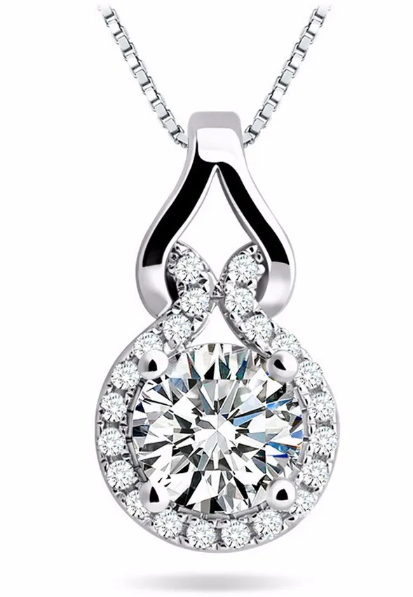 

Tryme Jewelry Yiwu Elegant zircon necklace Platinum Plated full CZ pendant necklace Wedding Jewelry For Women, N/a