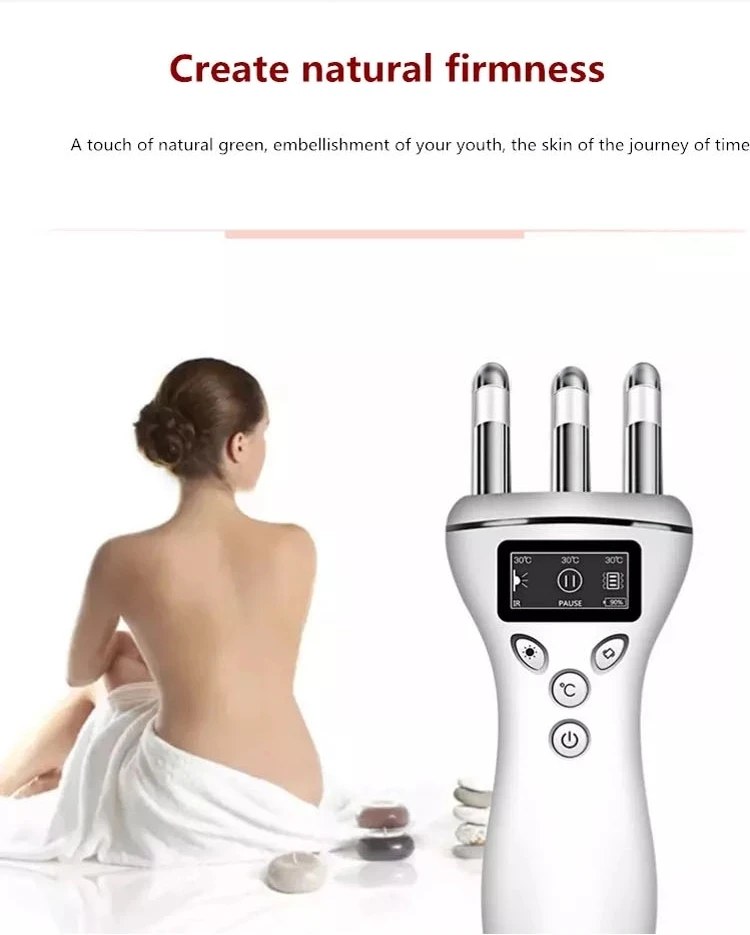 Multifunctional Vibration Magnetic Therapy Beauty Apparatus Cordless Infrared Heating Gua Sha Detoxification Whole Body Massager