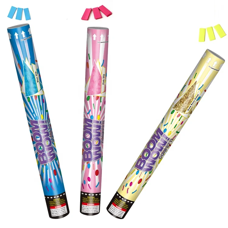 
Boomwow factory cheap price customize wedding party favor 80cm handheld compressed air confetti cannon 