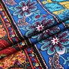 Lattice woven cotton african kente color floral digital print tc fabric