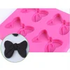 Cake Mold 1 pc mouse bows cartoon butterfly Bow Tie Silicone Mould bows Chocolate Cake Baking Icing ice Fondant Tool bakeware