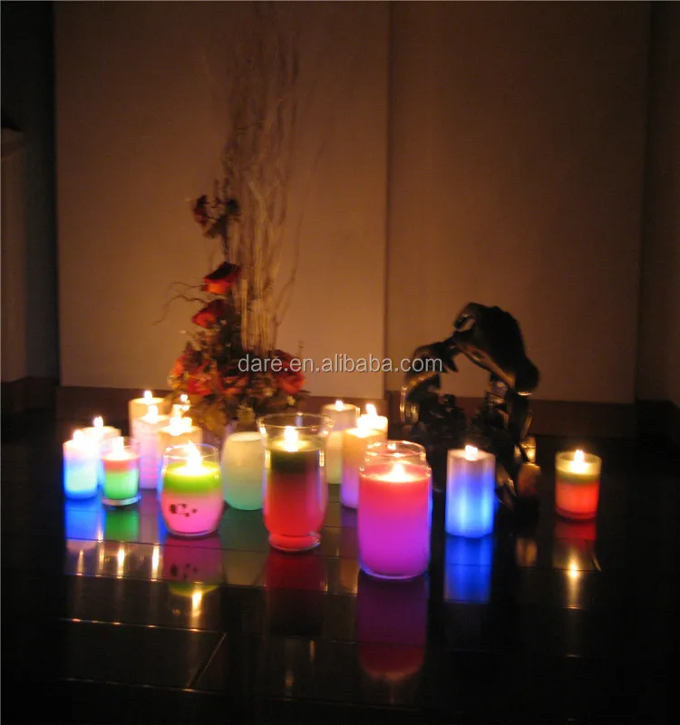 Colour Changing Art Wax Candles With Real Flame Buy Art Wax Candles,Colour Changing Art Wax
