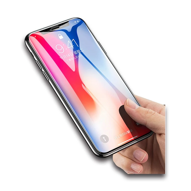 

Newest 6D clear tempered glass screen protector for new iPhone XS 5.8