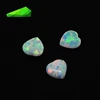 Wholesale Australia jewelry by heart shape blue lab Opal making loose gemstones