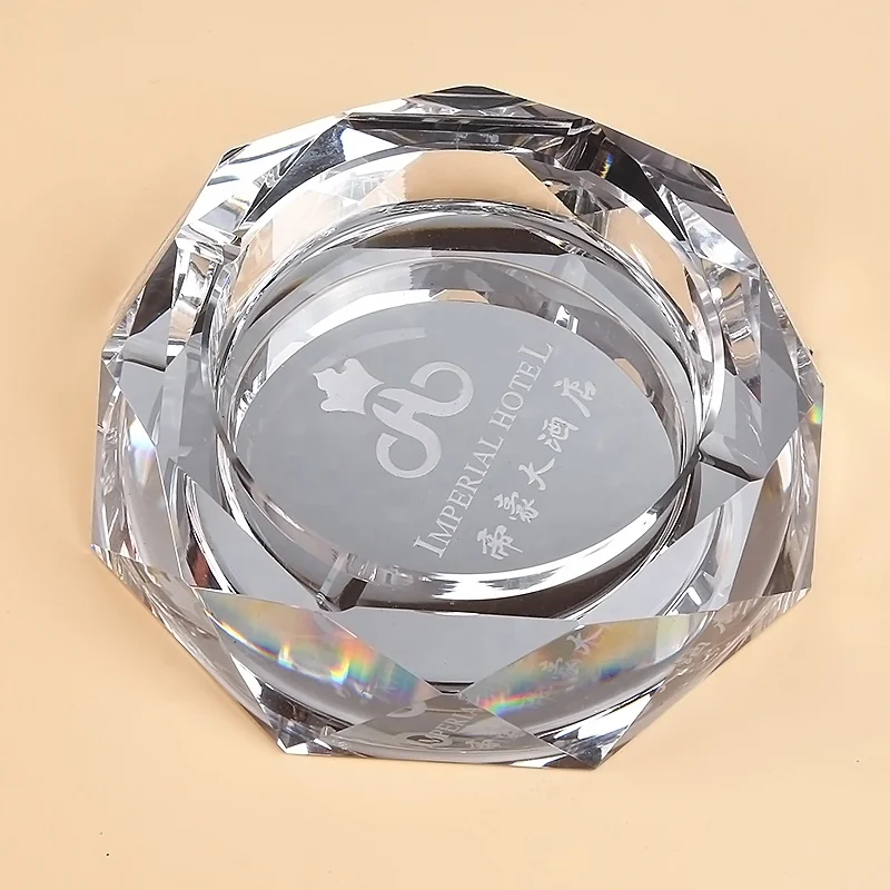 Custom Make Your Own Logo Crystal Glass Ashtray Buy Make Your Own