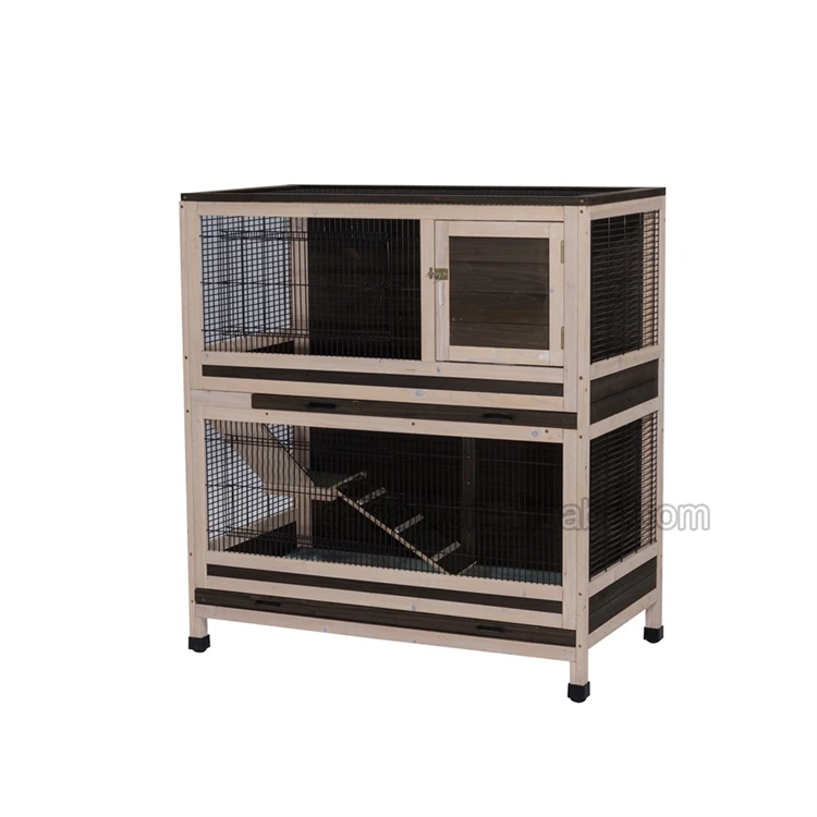 Large Double Wood Pet House Wooden Rabbit Cage Buy Wooden Rabbit Cage