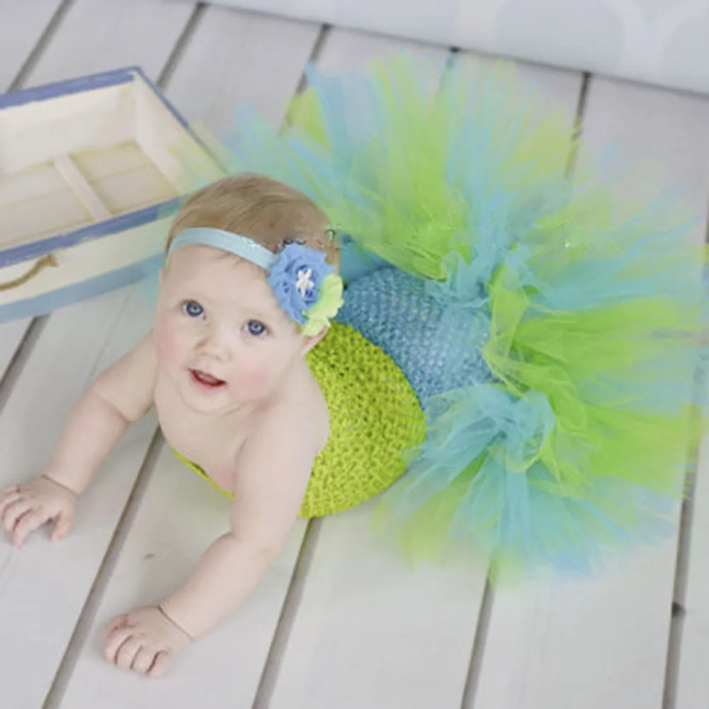 Baby Mermaid Ariel Fishtail Tutu font b Dress b font Infant Toddler Princess font b Fancy