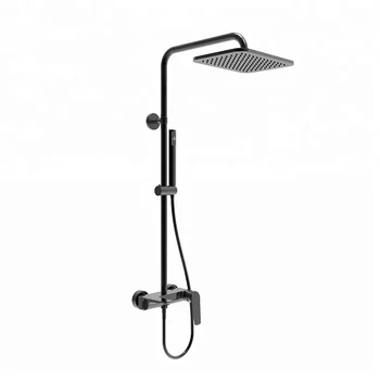 Homeshow Customized Three Function Matte Black Shower Head Set Bathroom Rain Heads And Bath Faucet Zwarte Homeshow Customized Three Function Matte Black Shower Head Set Bathroom Rain Heads And Bath Faucet Zwarte