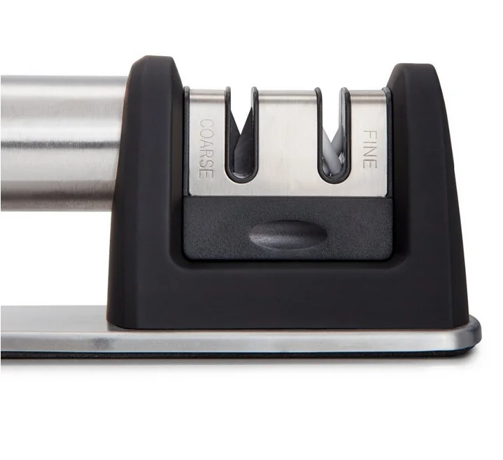 Knife Sharpener 2stage Sharpening System,Sharpens Ceramic & Steel
