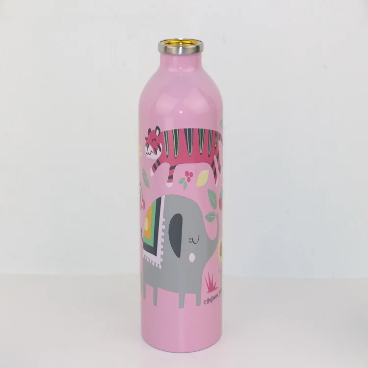 

double/single wall stainless steel cola vacuum flask water bottle, Customized color