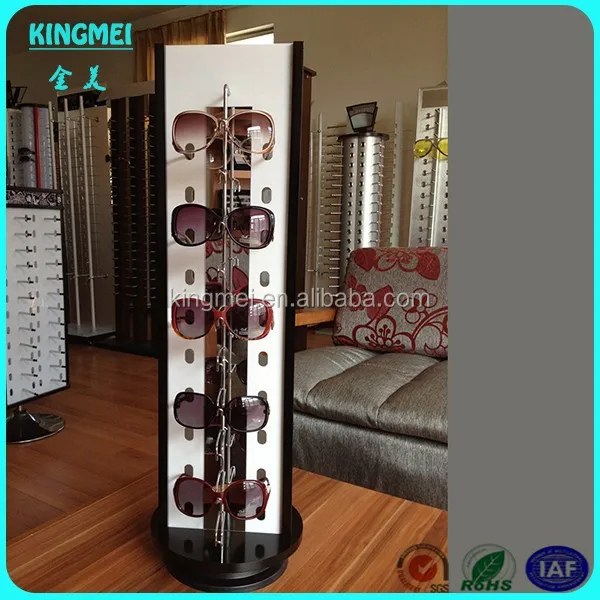 Floor Acrylic Rotating Glasses Display Stand With Led Led Acrylic