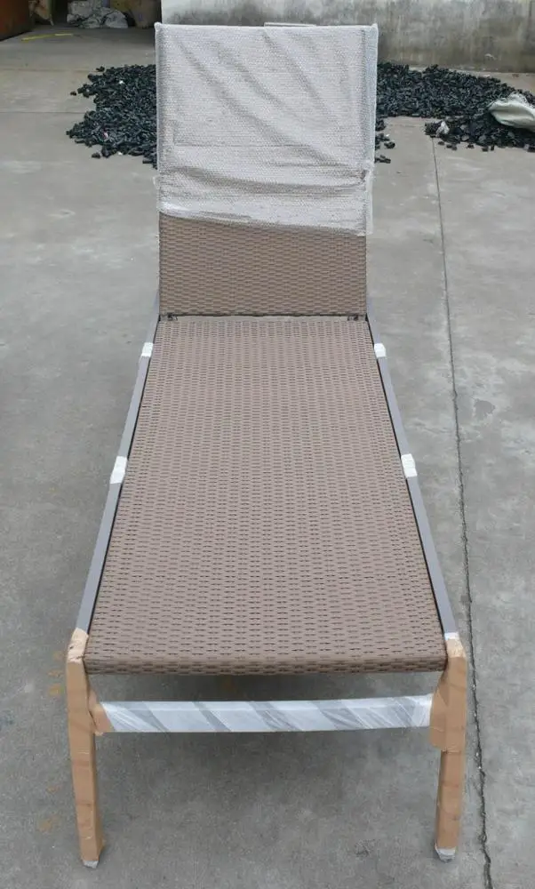 Factory Wholesale Luxury Aluminium Hotel Outdoor Furniture Sun Lounger Chair