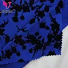 2018 New design 8%spandex 92% nylon jersey printing flocked fabric for dress swim wear