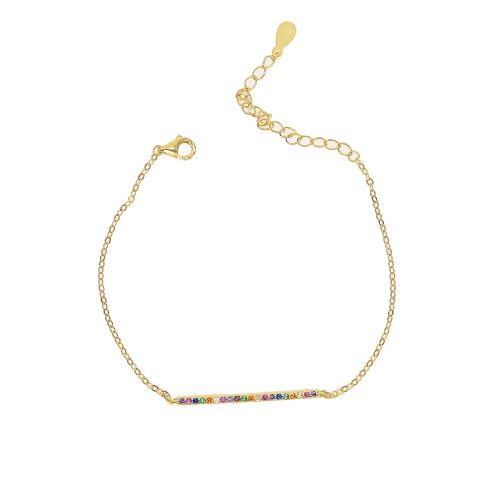 

2021 new Rainbow Bracelet lady CZ Bracelet