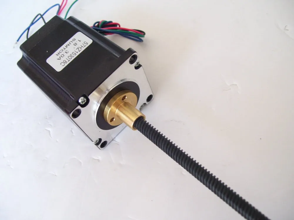 57hz1530t8c 3a 1.8nm D=8mm L150mm Nema 23 Stepper Motor With Lead Screw