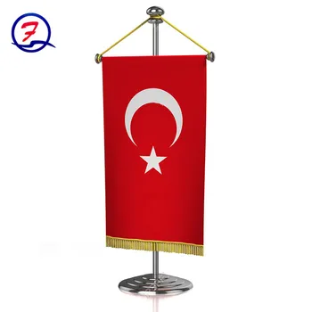 Wholesale Promotional World Flag Plastic Wooden Metal Table Flag