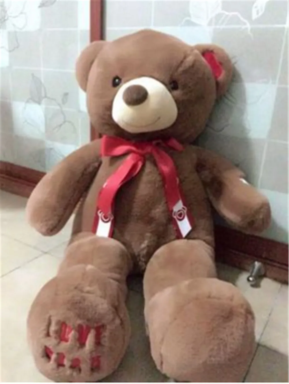 Fancytrader Pop Christmas Bear Plush Toy Giant Stuffed Valentine's Day Teddy Bear Gifts 120cm 47inch11