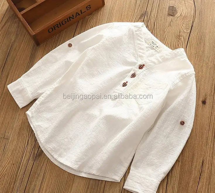 
Supplier China plus size wholesale children clothing kids baby shirt plain white 