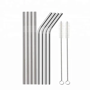 Image of Reusable Stainless Steel Drinking Straws in Bar Accessories