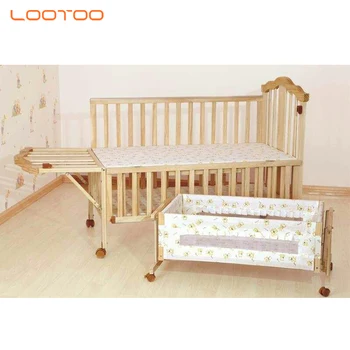 natural wood cot bed